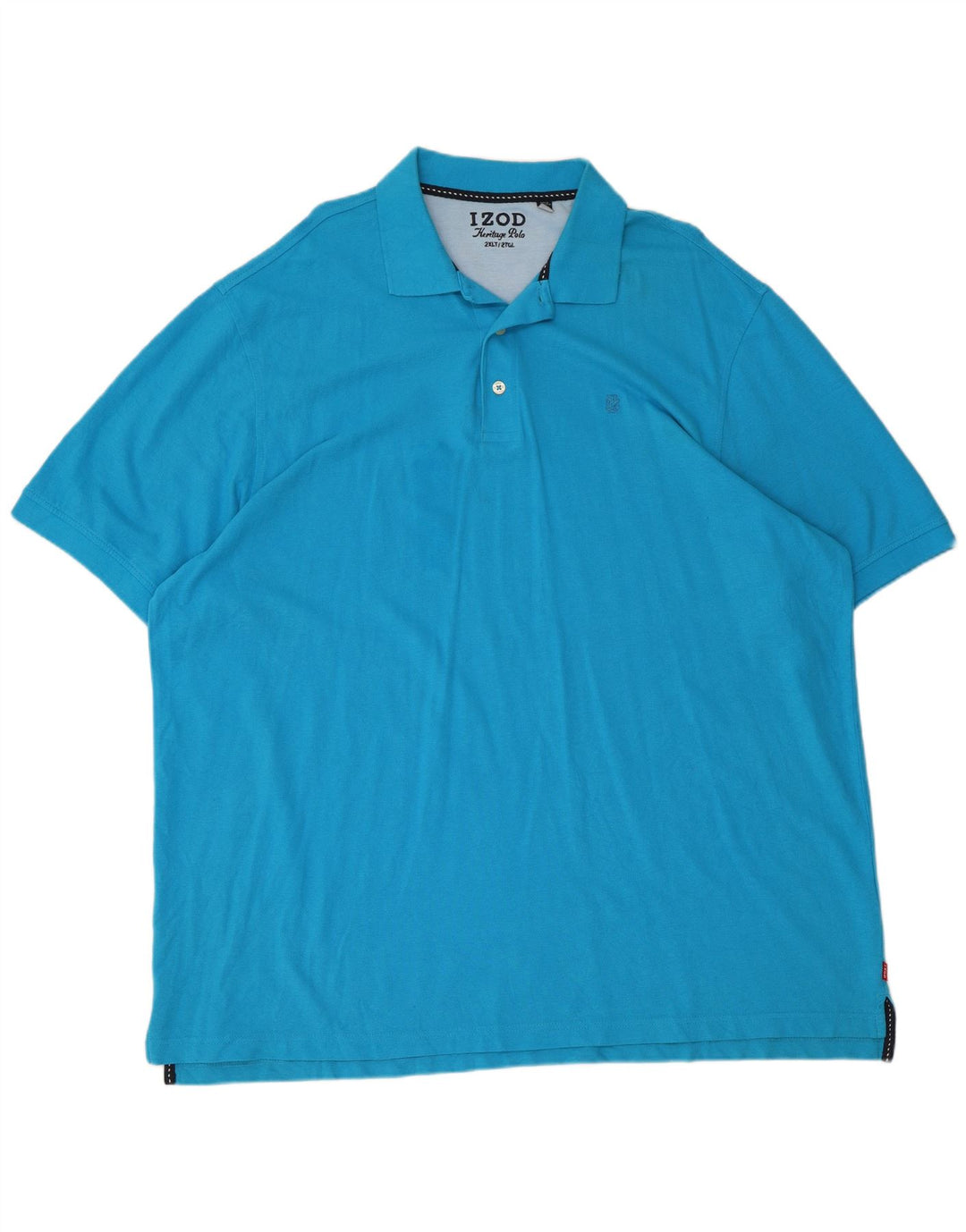 Izod Herre høj poloskjorte 2XL blå bomuld