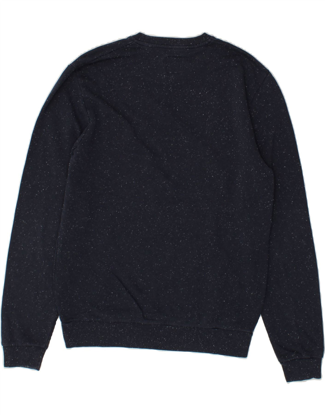 JACK WILLS Mens Sweatshirt Jumper Small Navy Blue Flecked Cotton Vintage Jack Wills and Second-Hand Jack Wills from Messina Hembry 