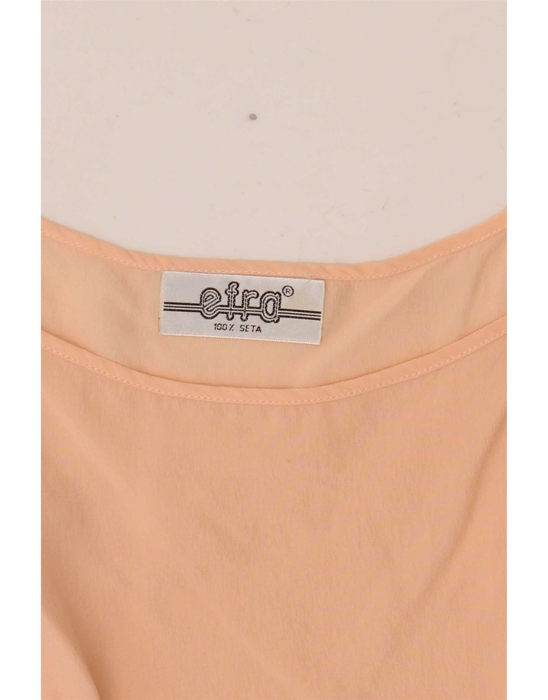 Vintage kvinders ærmeløs bluse Top UK 12 Medium Pink Silke