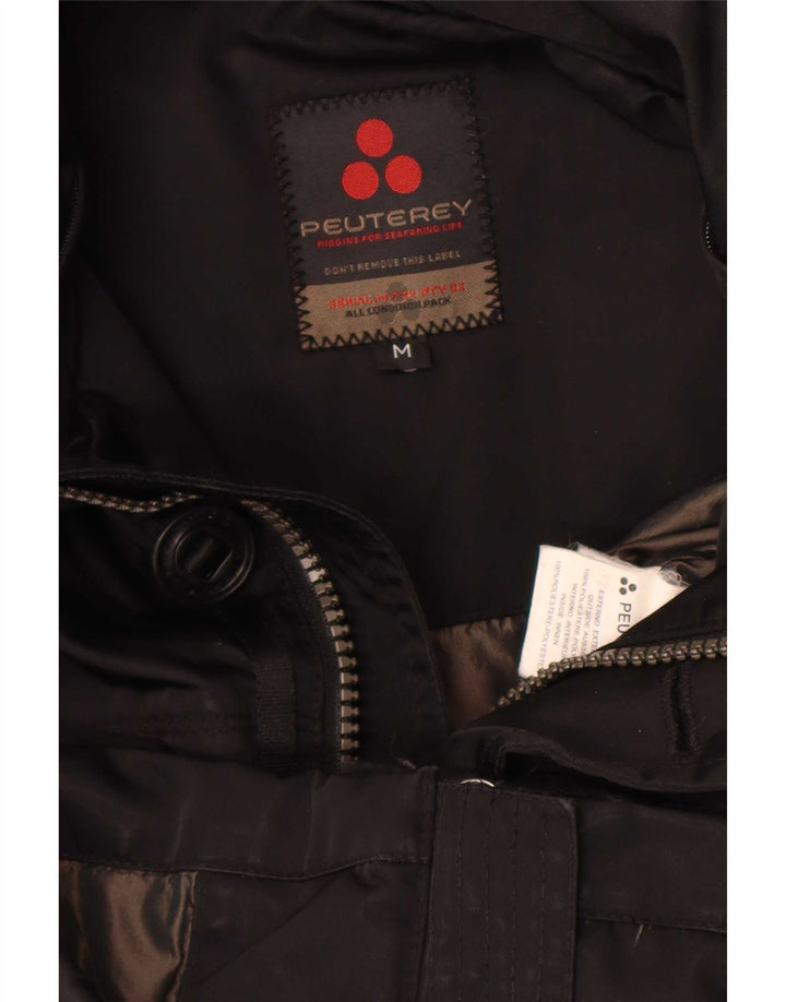 PEUTEREY Herre Utility Jacket UK 38 Medium Sort Polyester