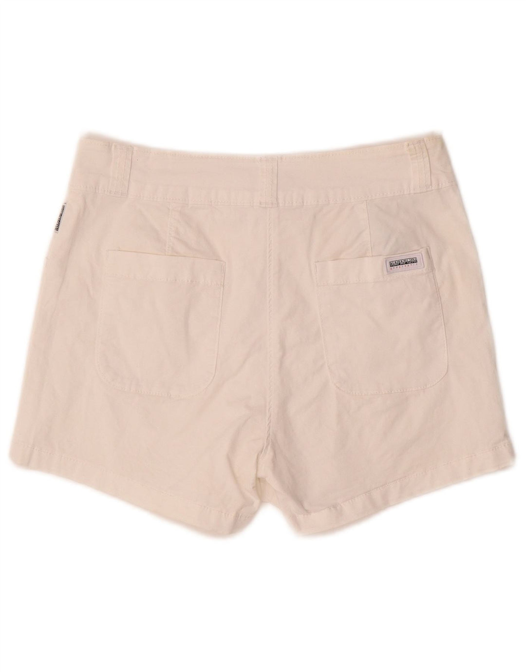 NAPAPIJRI Womens Casual Shorts W26 Small White Cotton