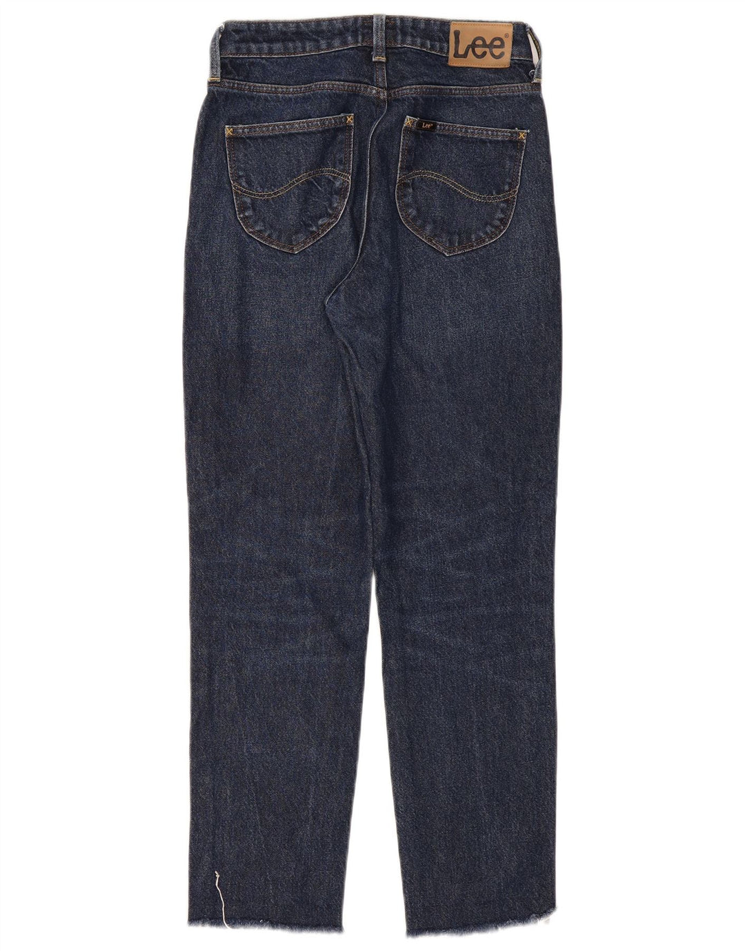 Lee Dame Mom Straight Jeans W25 L27 Marineblå Bomuld