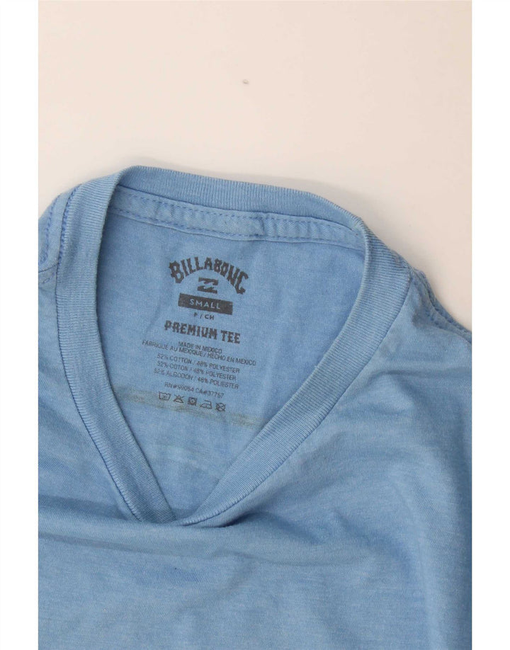 Billabong Herre Grafisk T-Shirt Top Lille Blå Bomuld