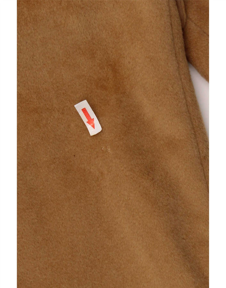 ELENA MIRO Dame Loose Fit Dobbeltradet Frakke UK 16 Stor Brun