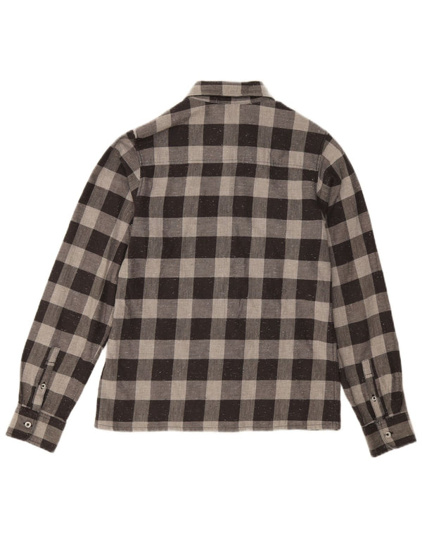 Timberland drenge flannel skjorte 13-14 år lille grå Gingham bomuld