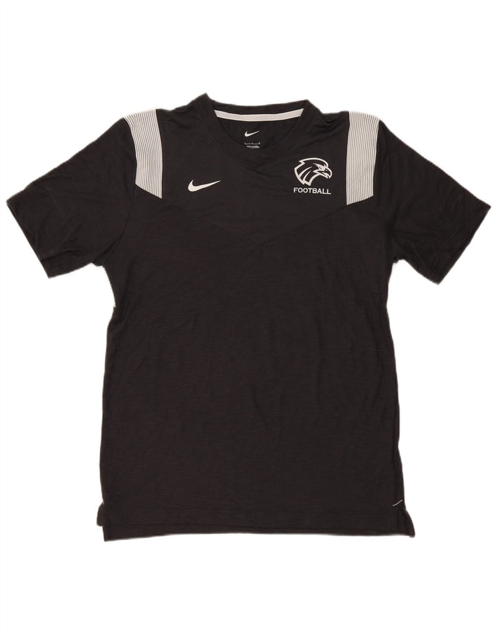 Nike Herre Dri Fit grafisk T-shirt Top Stor sort nålestribet polyester