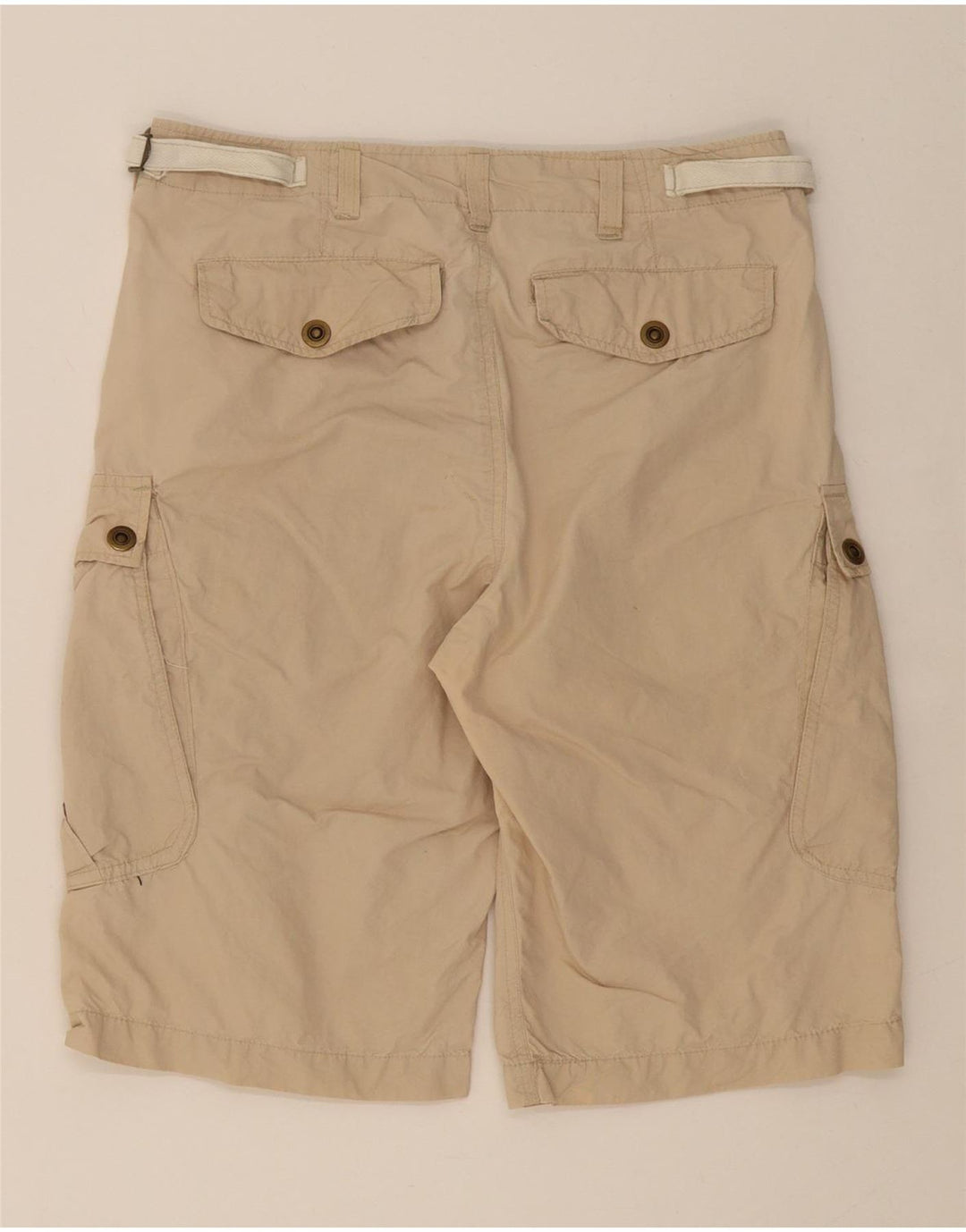 VINTAGE Mens Cargo Shorts IT 46 Small W30 Beige Cotton Vintage Vintage and Second-Hand Vintage from Messina Hembry 