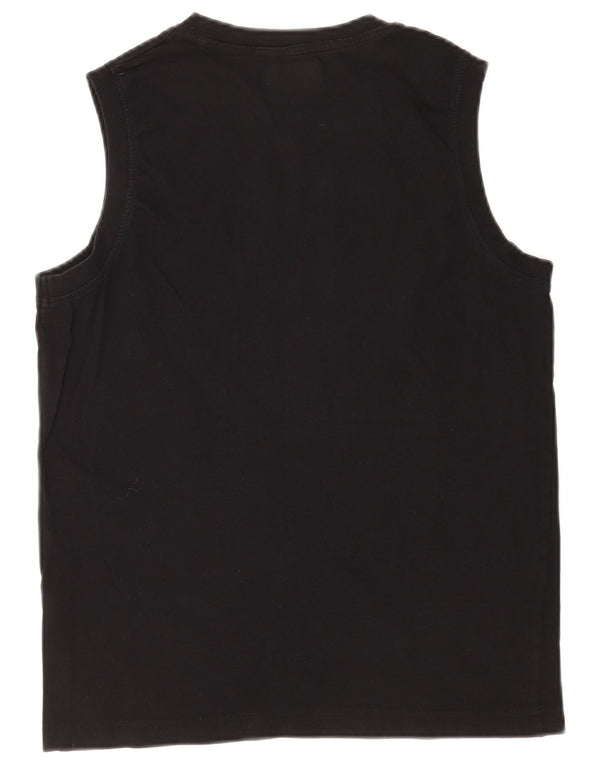 Kappa Herre Grafisk Vest Top Medium Sort Bomuld