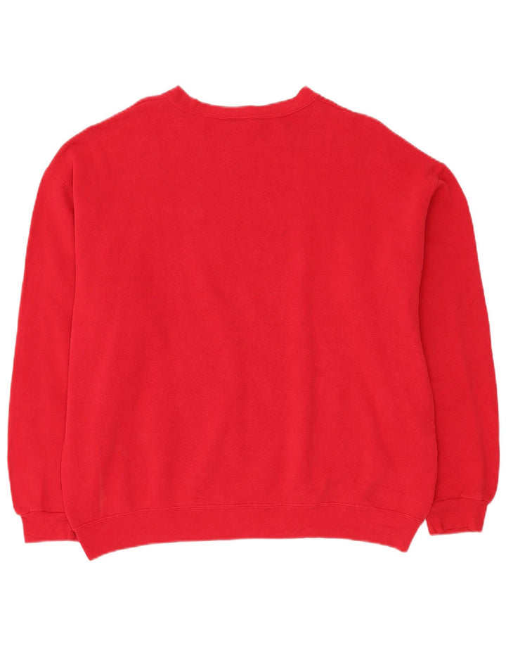 LEE Sweatshirt til mænd XL Rød Bomuld