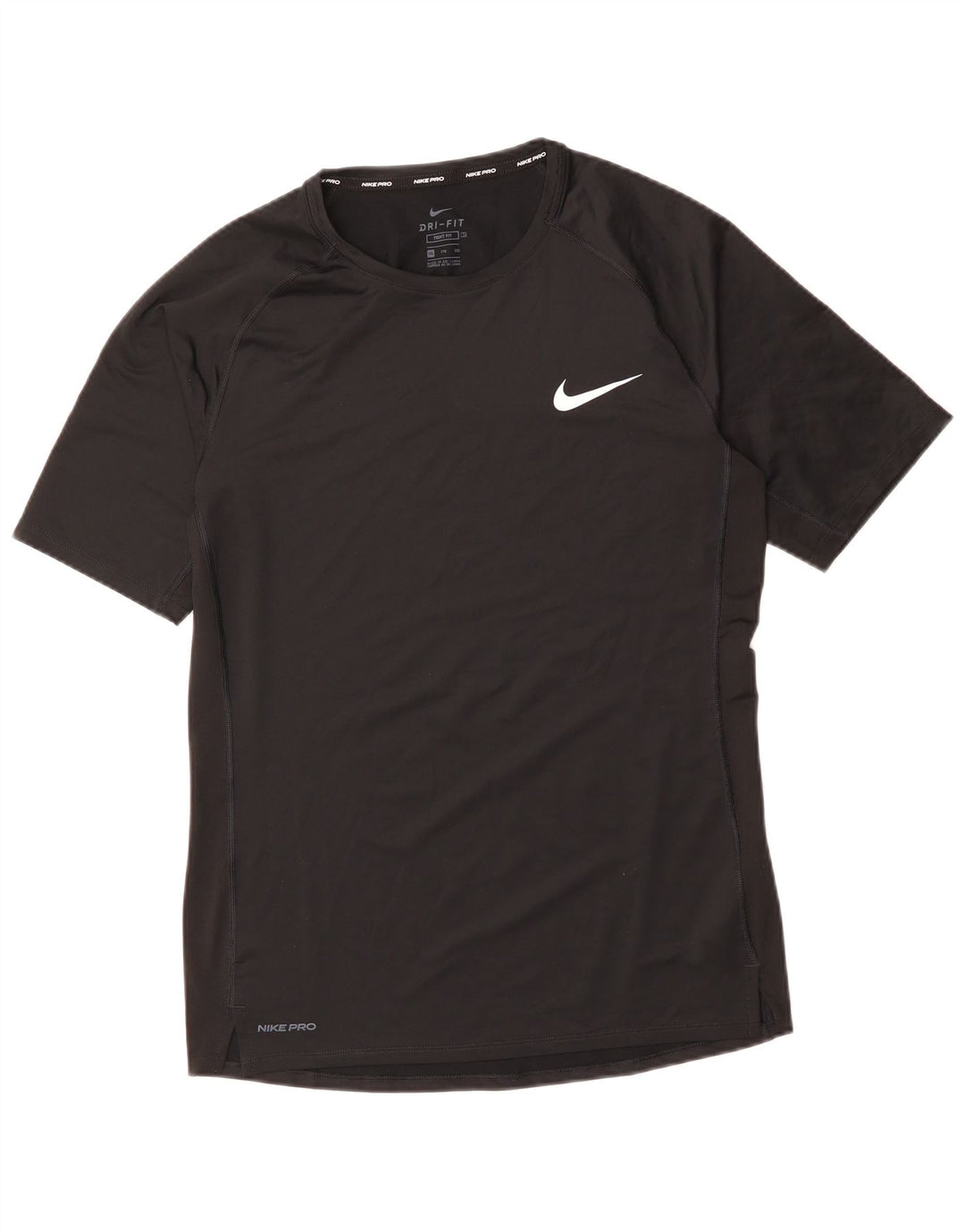 NIKE Herre Tight Fit T-Shirt Top 2XL Sort Polyester