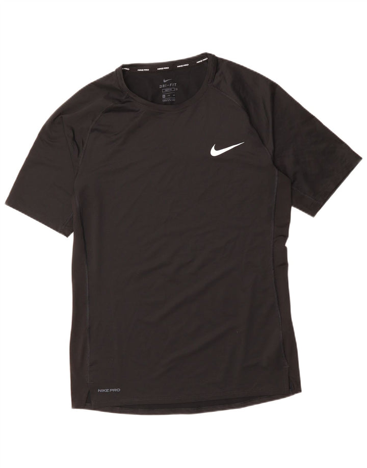 NIKE Herre Tight Fit T-Shirt Top 2XL Sort Polyester