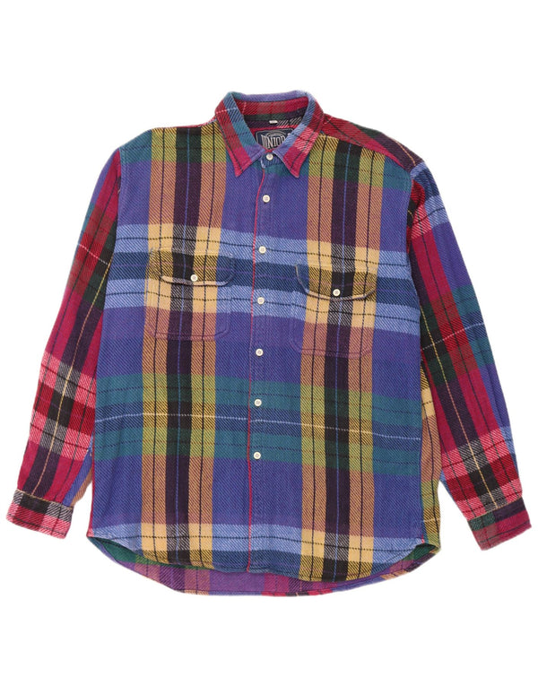 Junior.D Herre Flanellskjorte XL Flerfarvet Plaid