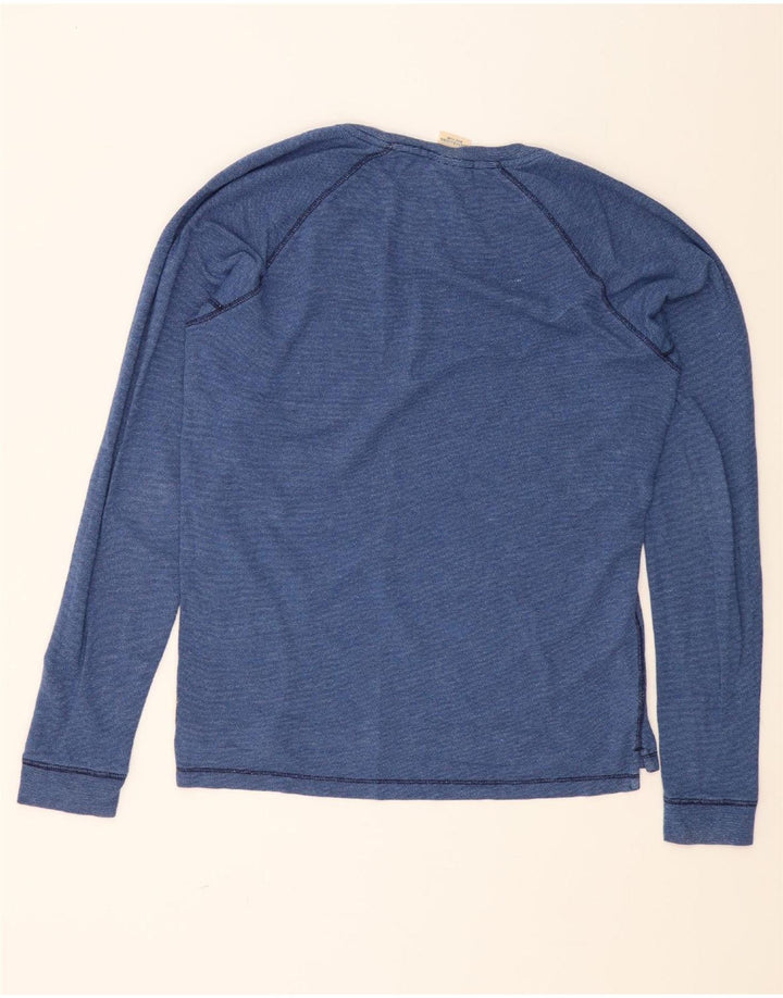 SCOTCH & SODA Mens Top Long Sleeve Medium Blue Vintage Scotch & Soda and Second-Hand Scotch & Soda from Messina Hembry 