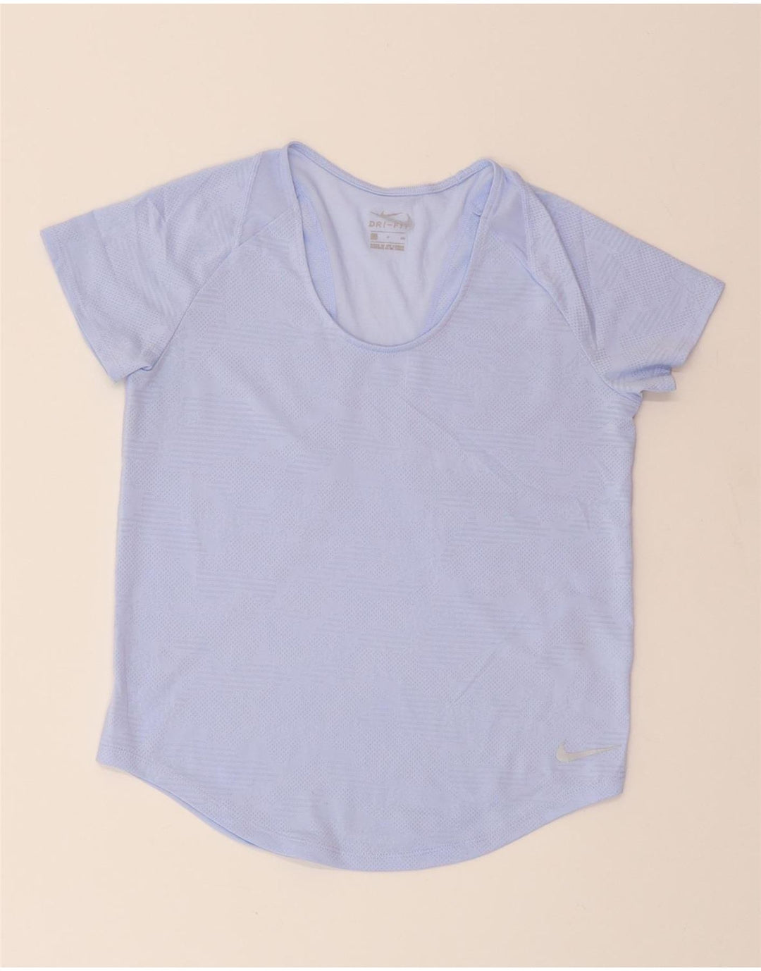 NIKE Womens Dri Fit T-Shirt Top UK 10 Small Purple Polyester Vintage Nike and Second-Hand Nike from Messina Hembry 