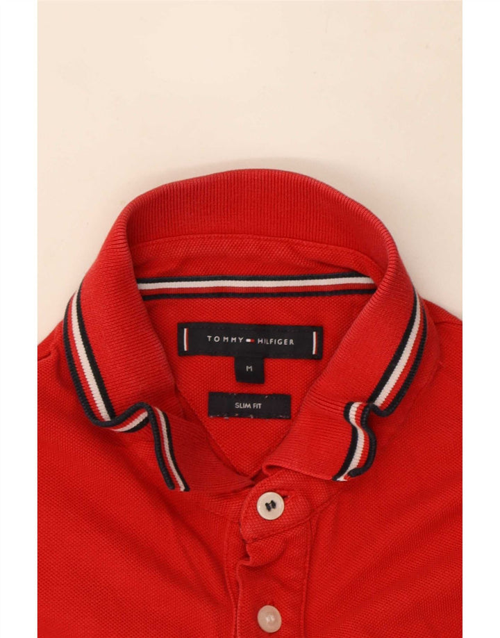 Tommy Hilfiger Herre Slim Fit Polo Shirt Medium Rød
