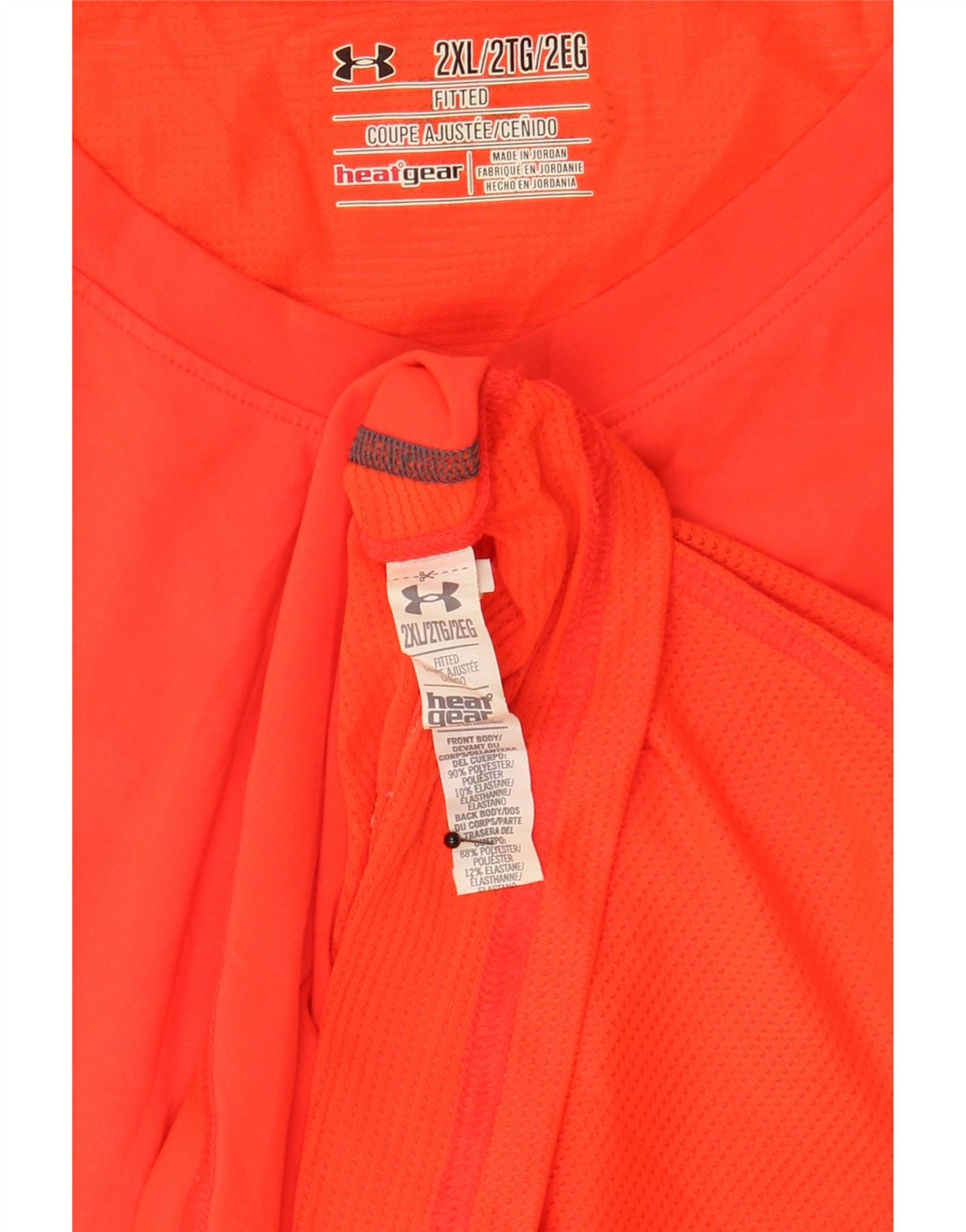 Under Armour Herre Heat Gear Vest Top 2XL Orange Polyester