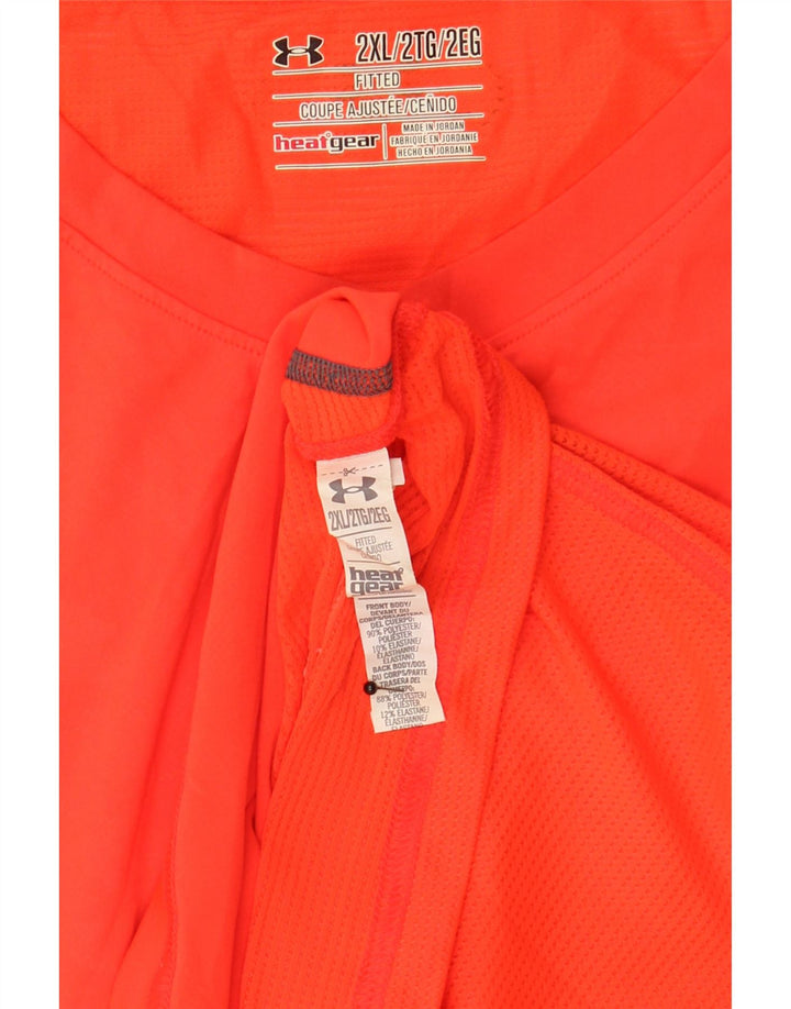 Under Armour Herre Heat Gear Vest Top 2XL Orange Polyester