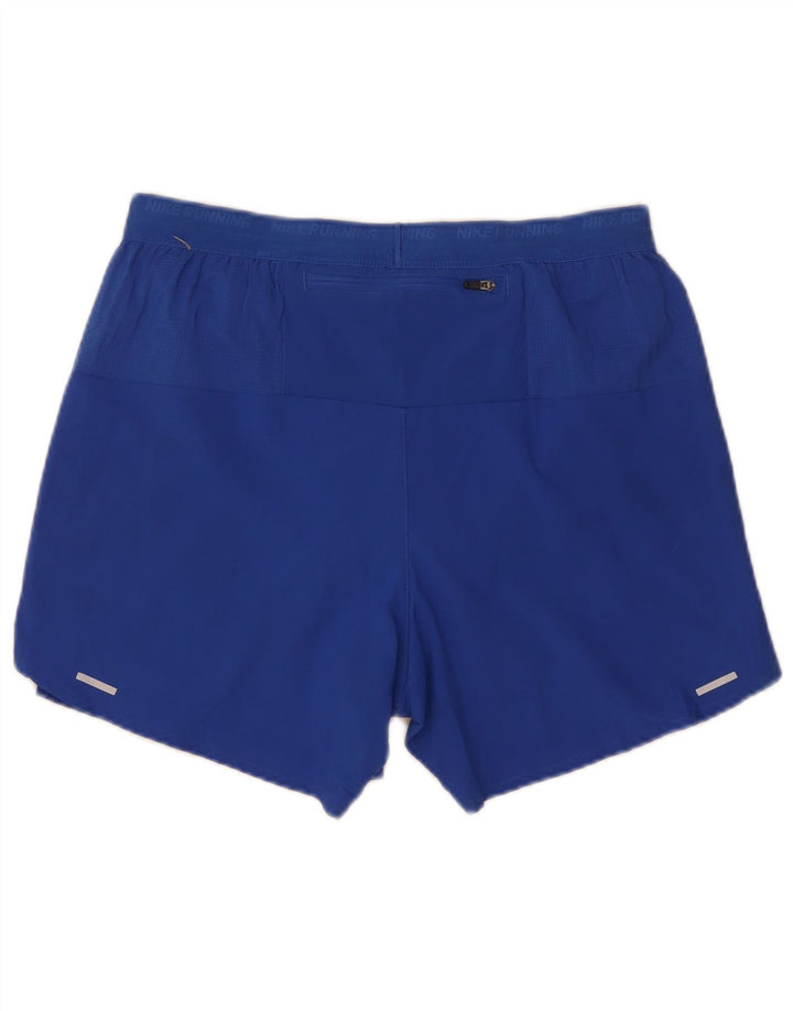 Nike drenge Dri Fit grafiske sportsshorts 10-11 år mellemblå polyester