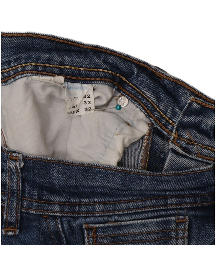 Zara Herre Slim Jeans EU 42 Large W32 L30 Blå