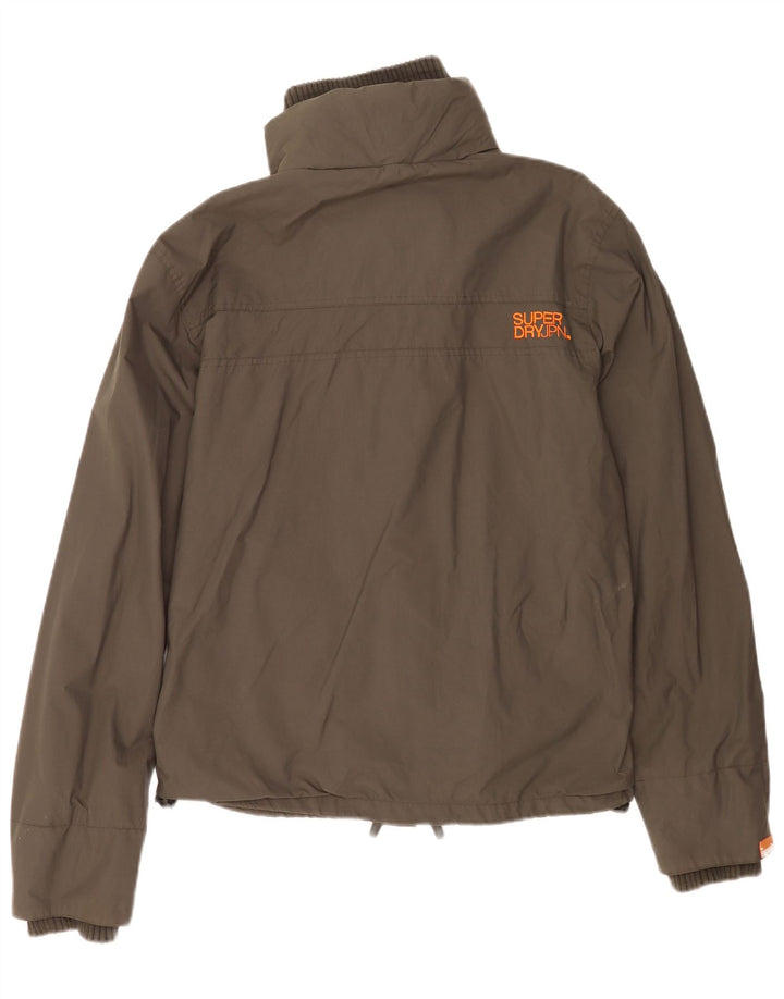 Superdry Regnjakke til kvinder UK 18 XL Khaki Nylon