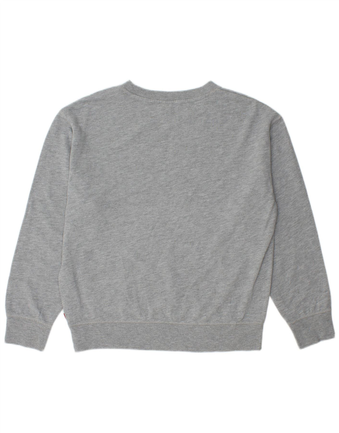LEVI'S Womens Loose Fit Graphic Sweatshirt Jumper UK 14 Medium Grey Cotton