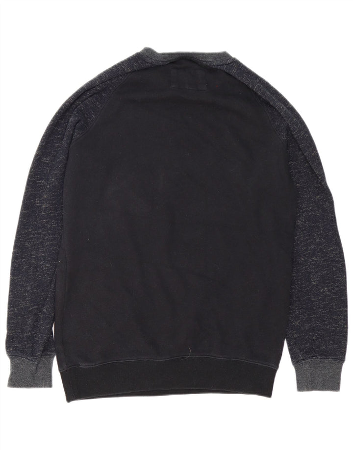 Hurley Herre Sweatshirt Jumper Small Navy Blue Flecked Bomuld