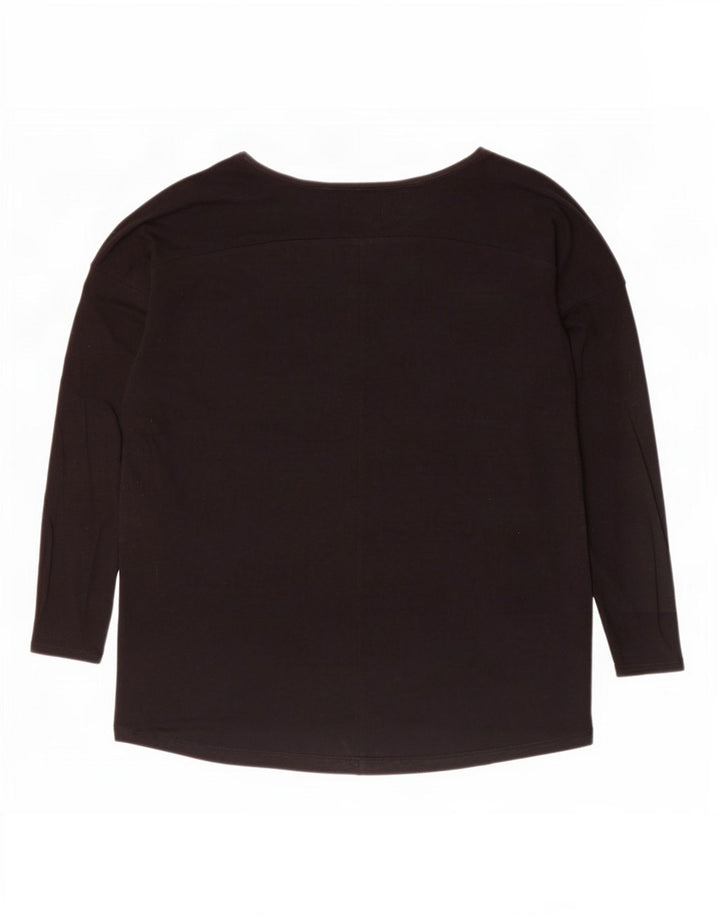 Benetton Dame Top Langærmet UK 16 Large Sort