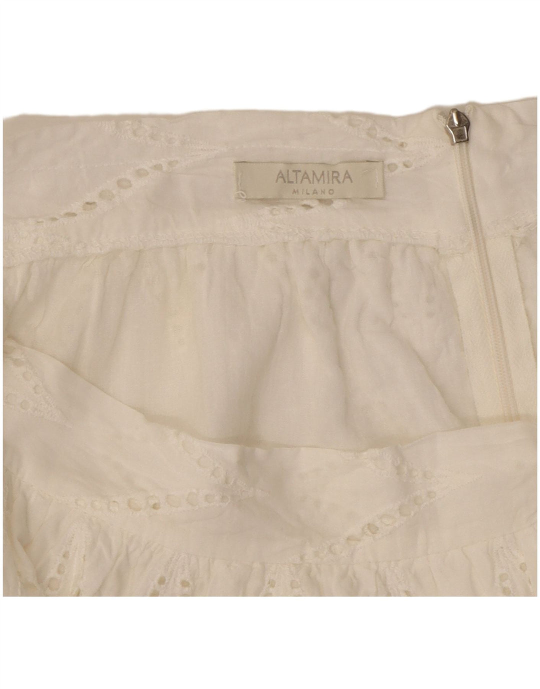 ALTAMIRA Dame Milano A-Line nederdel W30 Medium Hvid Geometrisk