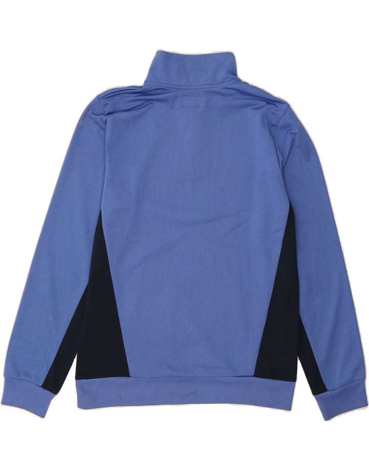 CONVERSE Boys Graphic Sweatshirt Jumper 13-14 Years XL Blue Colourblock Vintage Converse and Second-Hand Converse from Messina Hembry 