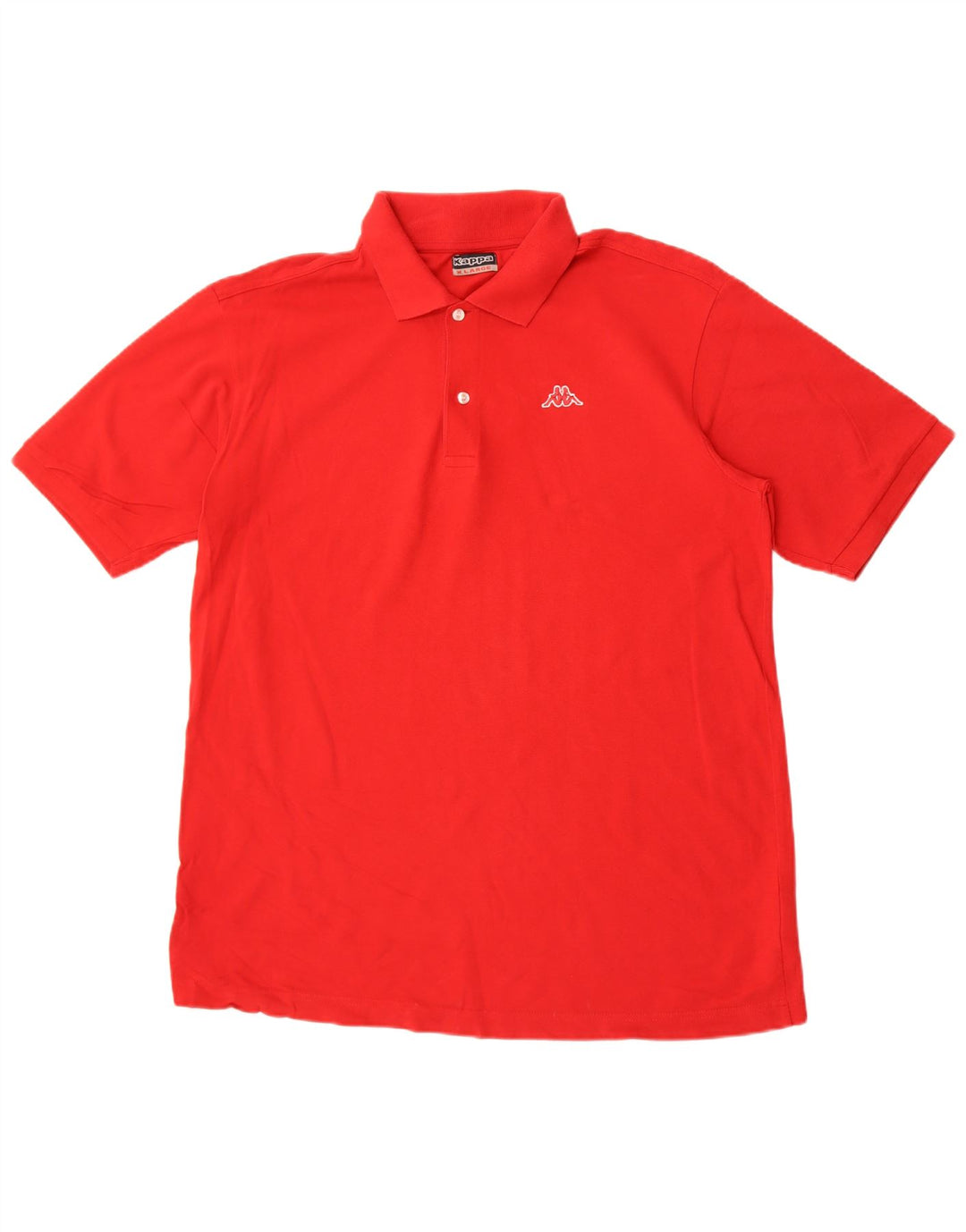 Kappa herre poloshirt XL rød bomuld