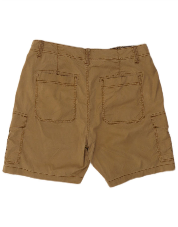 Marks & Spencer Cargo Shorts til kvinder UK 16 Large W34 Beige Lycra