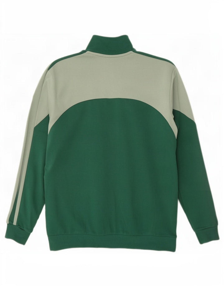 Adidas Træningsdragt til mænd Topjakke Medium Grøn Colourblock Bomuld