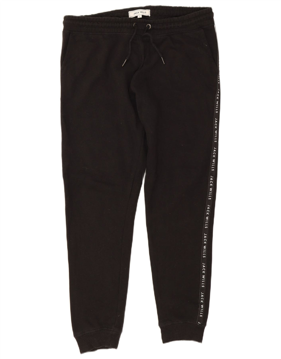 Jack Wills Grafisk træningsdragt til kvinder Joggers UK 12 Medium Black
