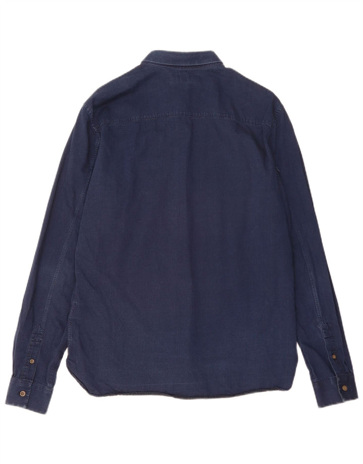 All Saints Herreskjorte Medium Navyblå Bomuld