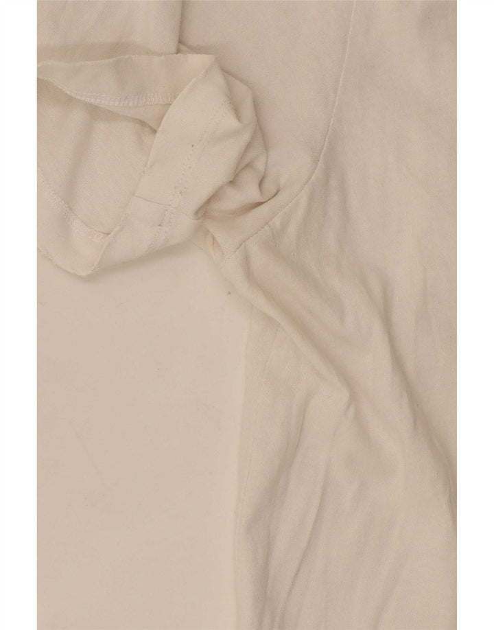 Replay Herre Grafisk T-Shirt Top Medium Hvid Bomuld