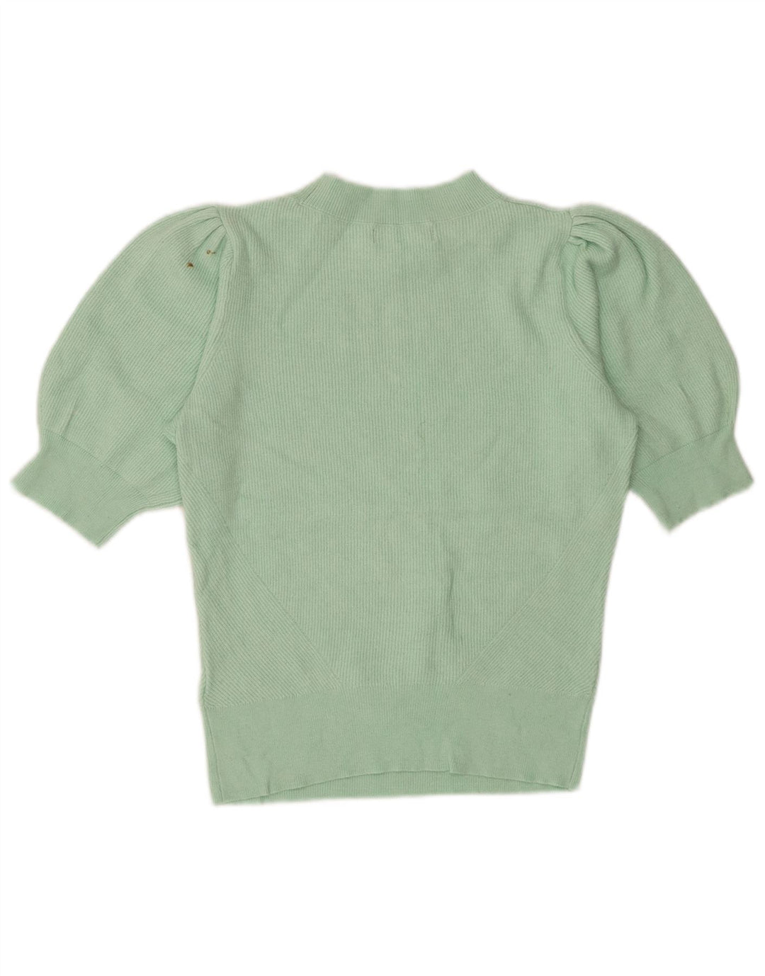 Marks & Spencer Dame Crop Turtle Neck Jumper Sweater UK 10 Small Green