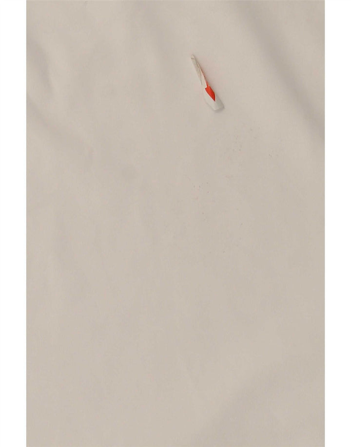 Lacoste Dame Polo Shirt Str. 42 Large White Colourblock Polyester