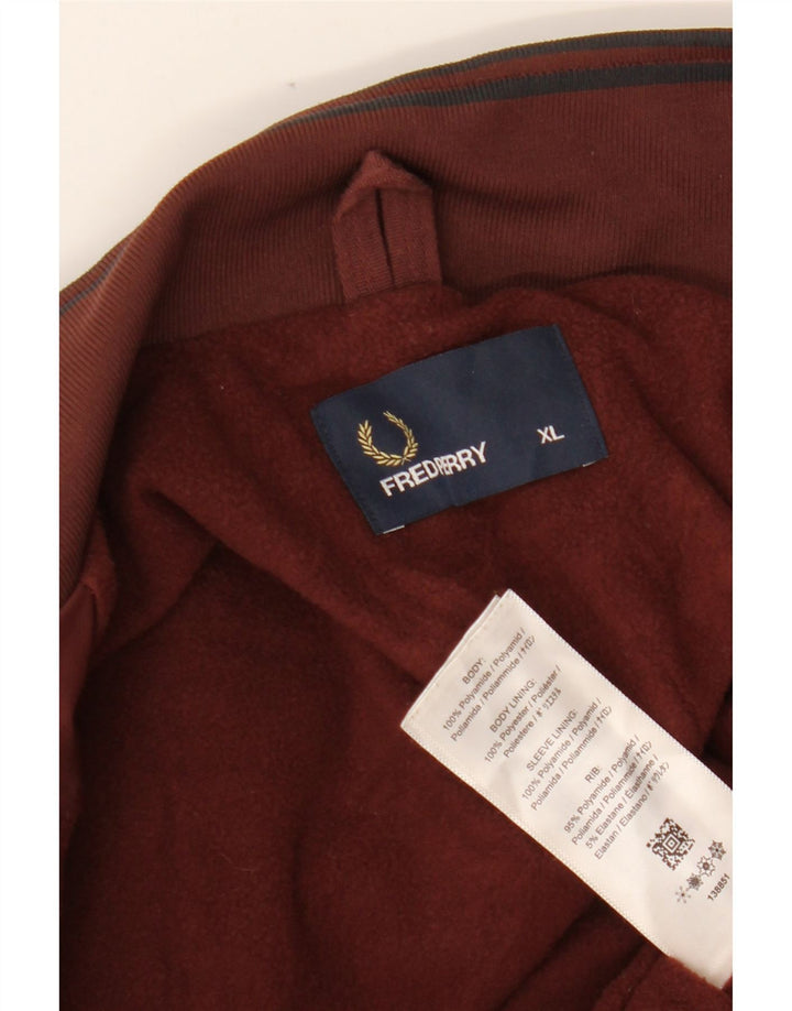 FRED PERRY Bomberjakke til mænd UK 42 XL Bourgogne polyamid