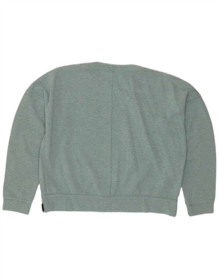 ADIDAS Dame Oversized Sweatshirt Jumper UK 14 Medium Green Flecked