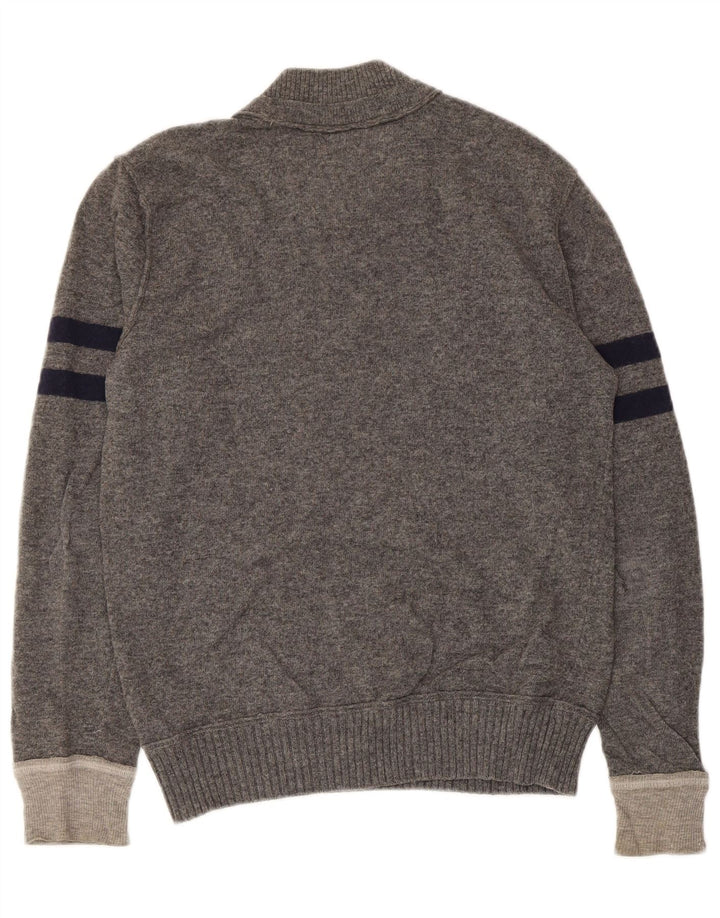 Replay Herre grafisk rund hals sweater lille grå stribet retro