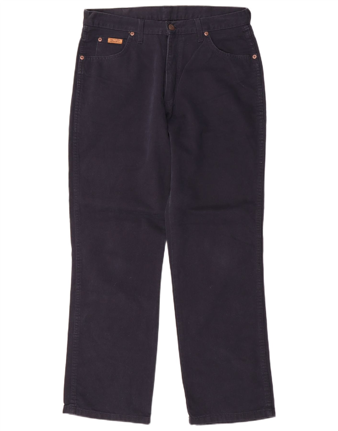 WRANGLER Herre Ohio Straight Casual Bukser W34 L30 Marineblå Bomuld