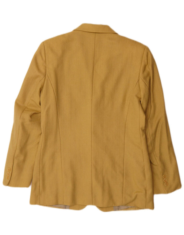 Pollini Dame Sartoria 2 Button Blazer Jacket IT 44 Medium Gul