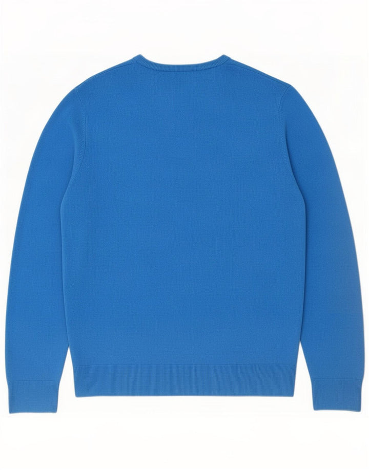 Marks & Spencer Herre V-hals sweater Stor blå akryl
