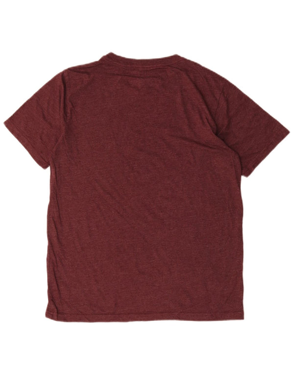 Tommy Hilfiger Boys T-Shirt Top 15-16 Years Large Burgundy Cotton