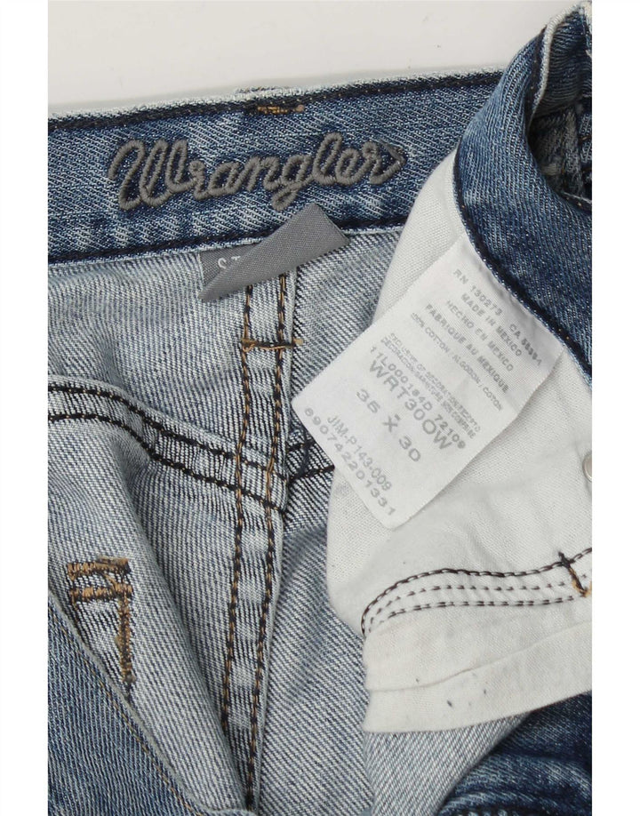 Wrangler Straight Jeans til mænd W36 L30 blå bomuld