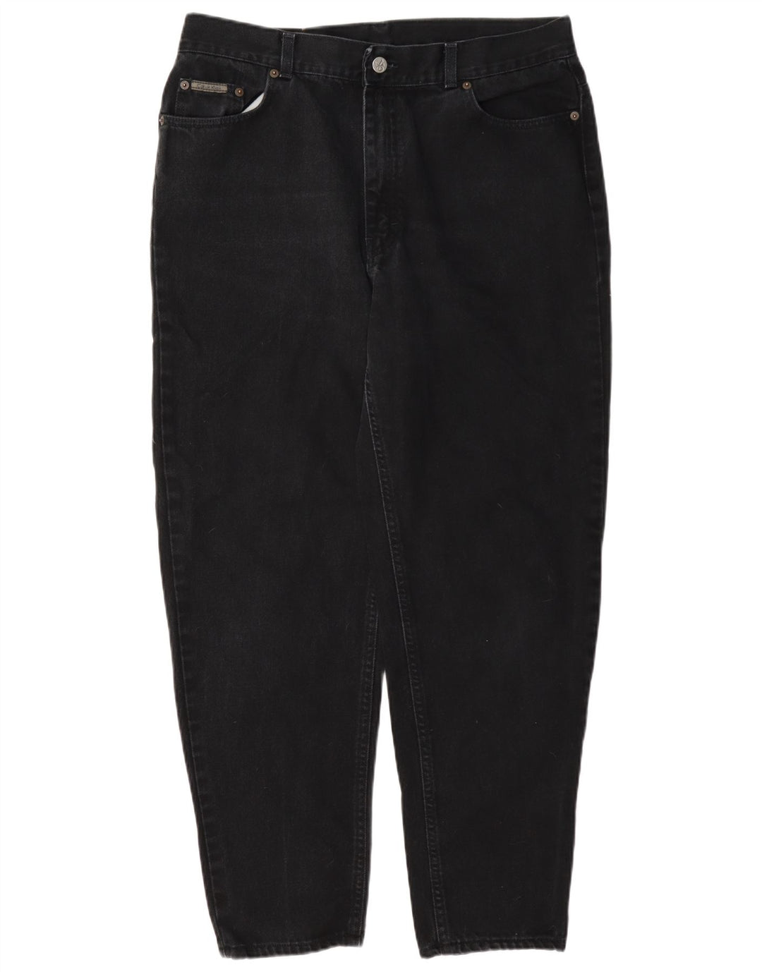 Calvin Klein Herre tilspidsede jeans W36 L30 sort bomuld
