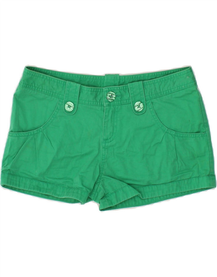 VANS Womens Casual Shorts US 7 Medium W30 Green Vintage Vans and Second-Hand Vans from Messina Hembry 