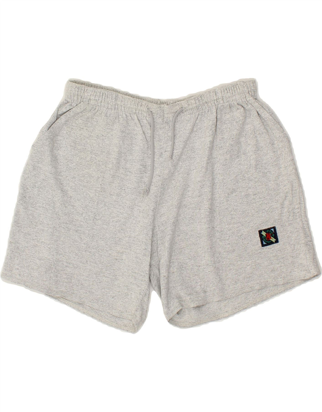VINTAGE Womens Sport Shorts UK 14 Large  Grey Vintage Vintage and Second-Hand Vintage from Messina Hembry 
