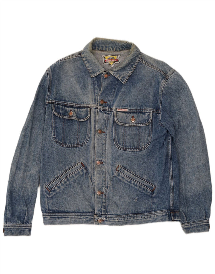 VINTAGE Womens Denim Jacket UK 18 XL  Blue Cotton