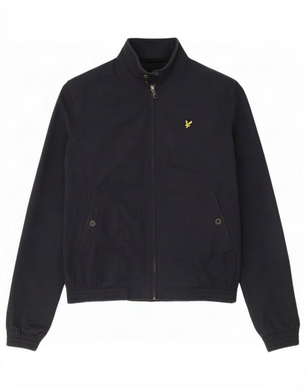 Lyle & Scott Bomberjakke til mænd UK 40 Stor marineblå bomuld